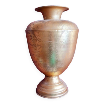 Gold metal vase