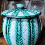 Vallauris ceramic covered pot signed Charles Voltz