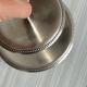 Silver-plated metal tiered dish