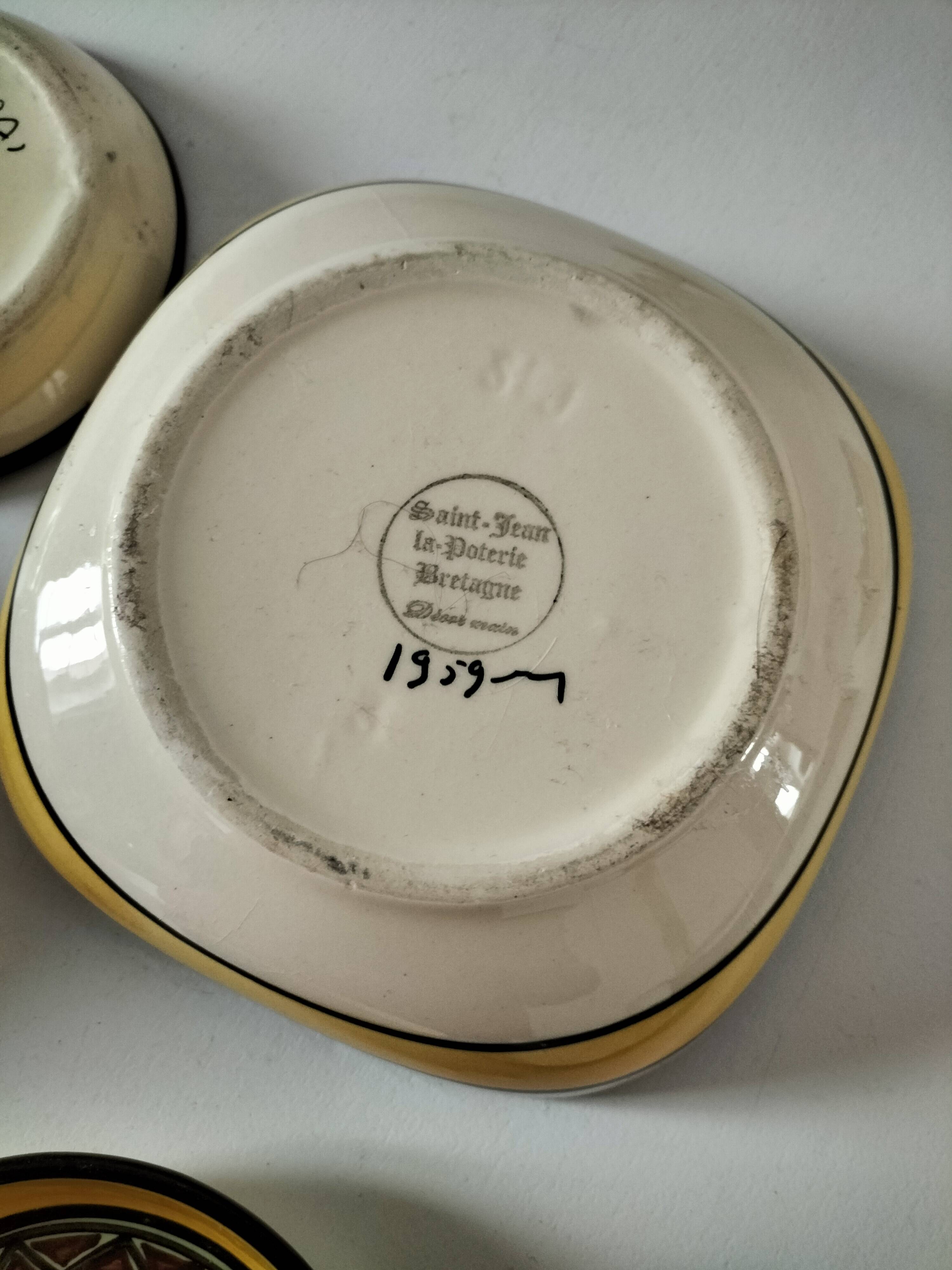 7-piece Breton tableware set from Saint-Jean-de-Bretagne & HB Quimper