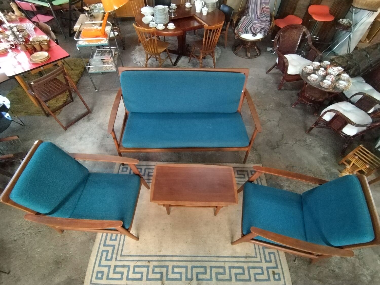 Scandinavian teak lounge