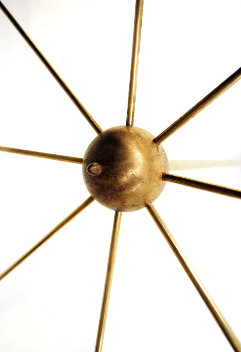 Chandelier in the style of the Italian creations of the 50s