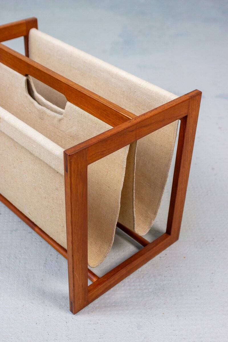 Vintage Teak Magazine Rack by Aksel Kjersgaard, 1960s