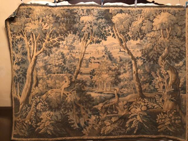 French tapestry verdure by jules pansu
