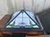 Square Tiffany Style Ceiling Lamp – Floral Stained Glass in Art Nouveau style