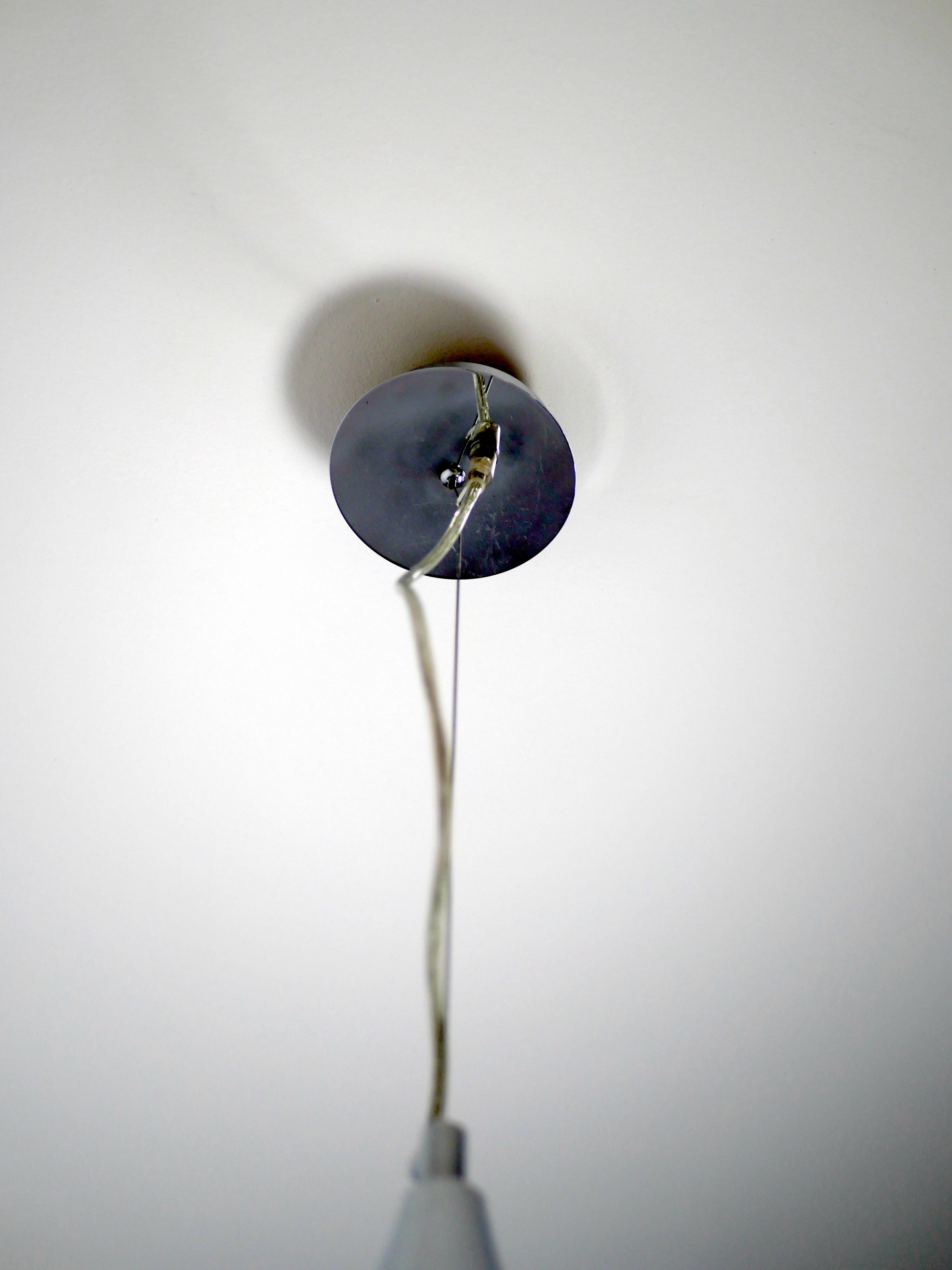 Chrome metal mirror suspension