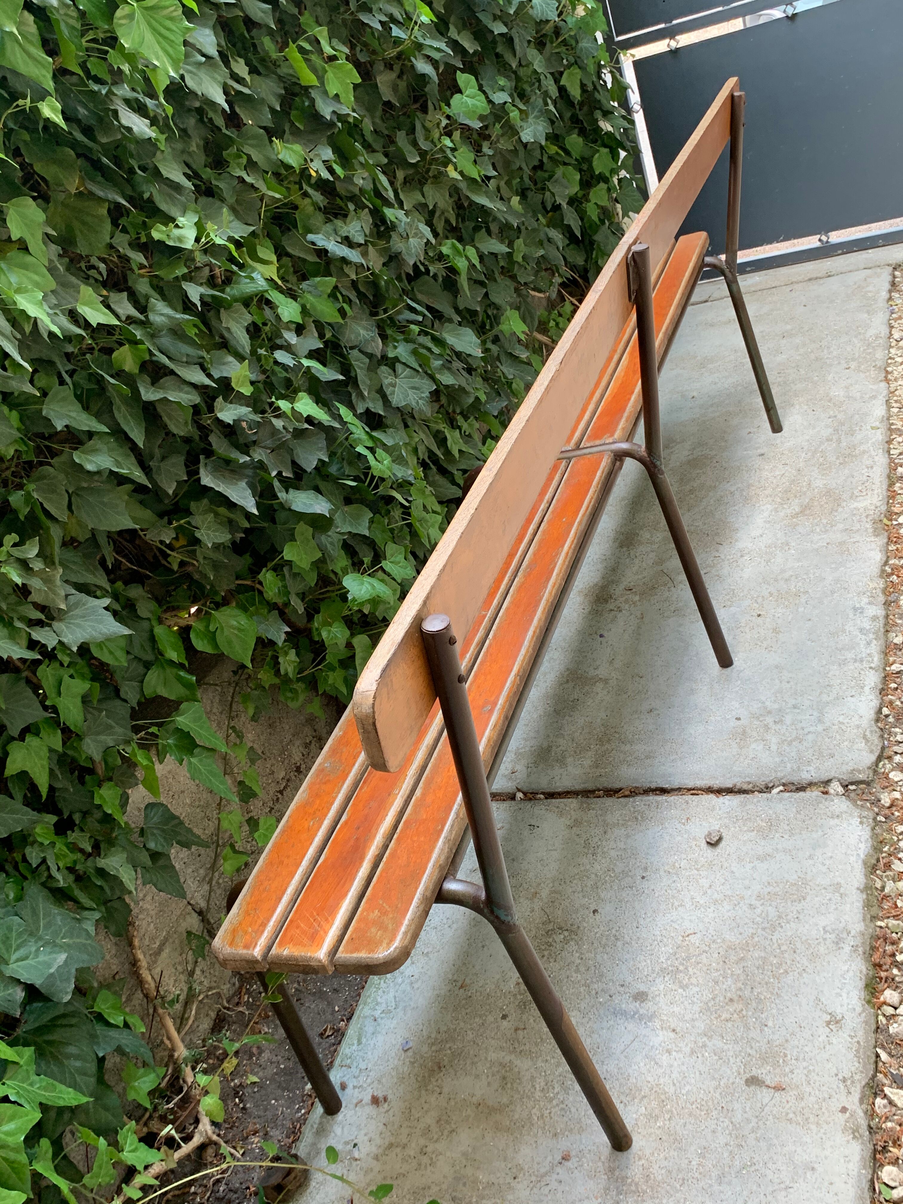 Vintage school bench