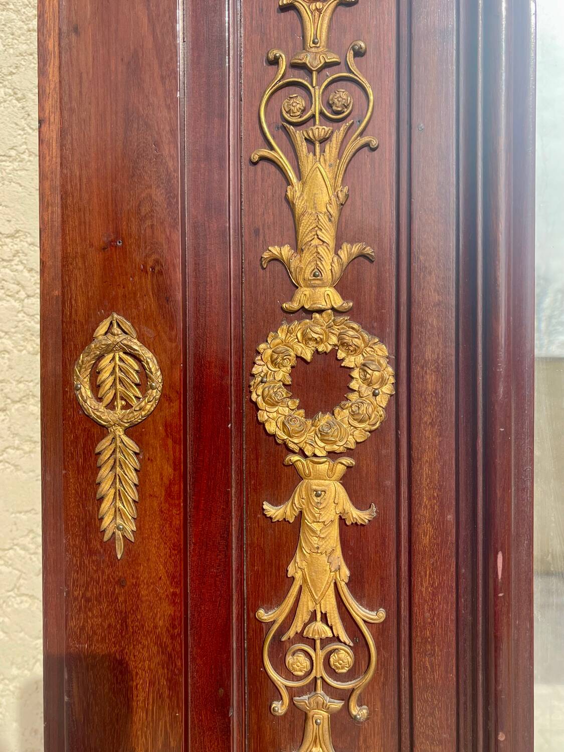 Large Empire Style Mahogany Mirror - H 2m33