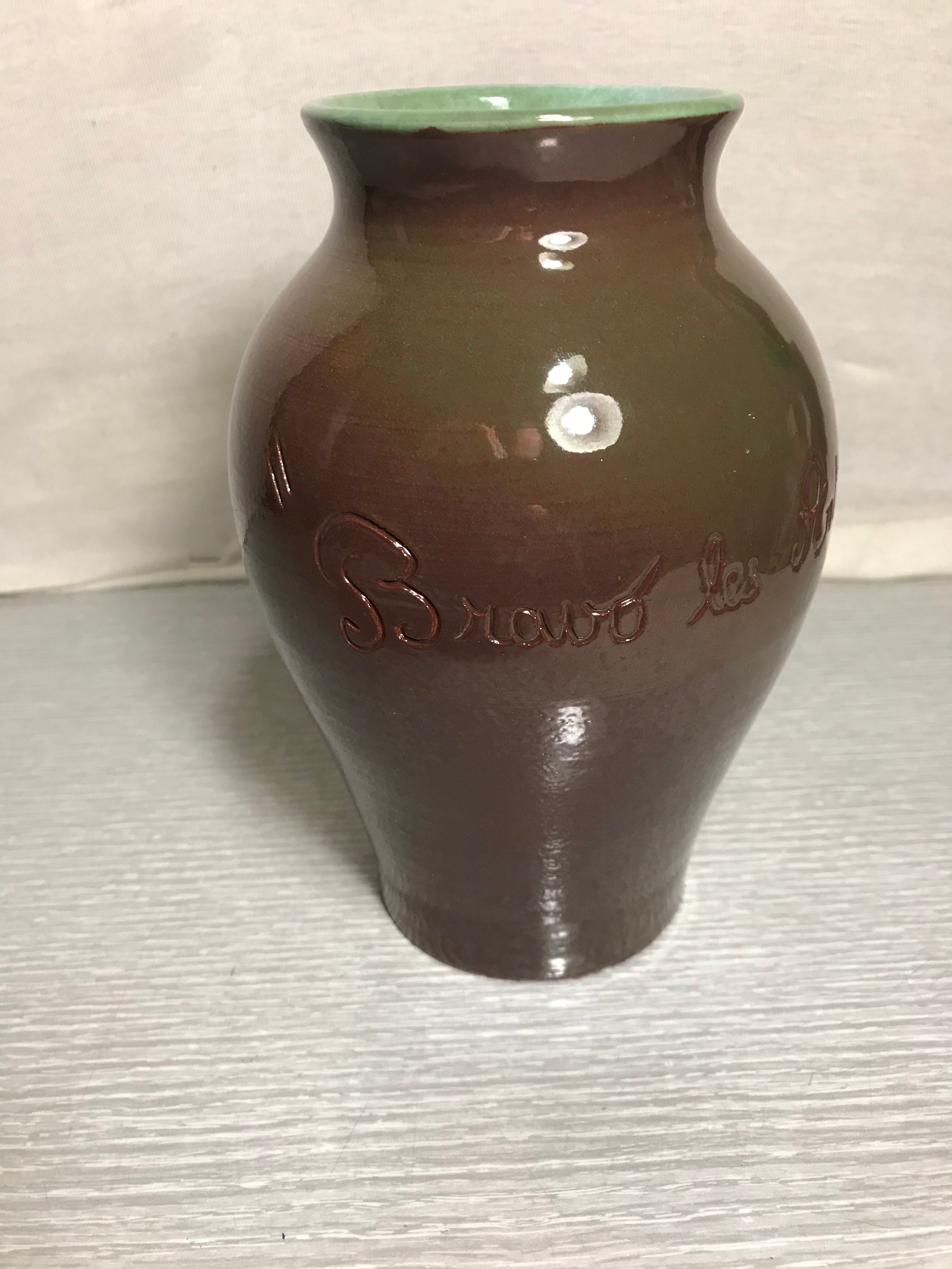 Ancient ceramic vase by Jl Royer