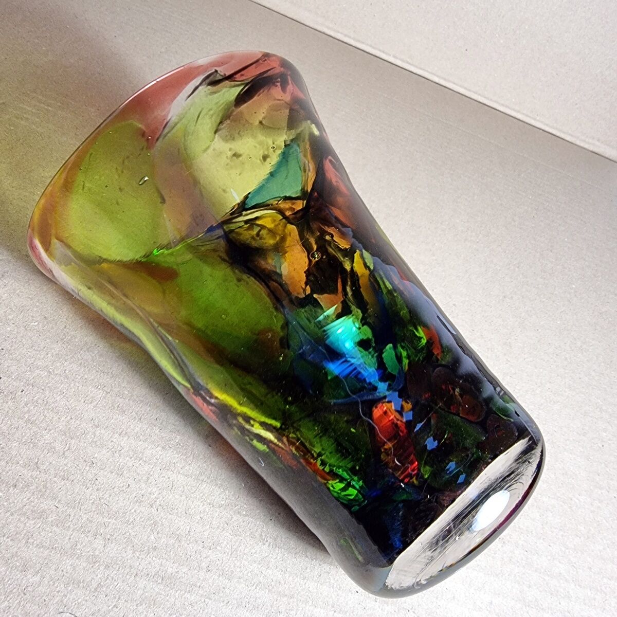 Multicolored Murano vase