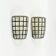 Pair of Mid-Century Modern Glass Wall Lights from Limburg, Germany, 1960s