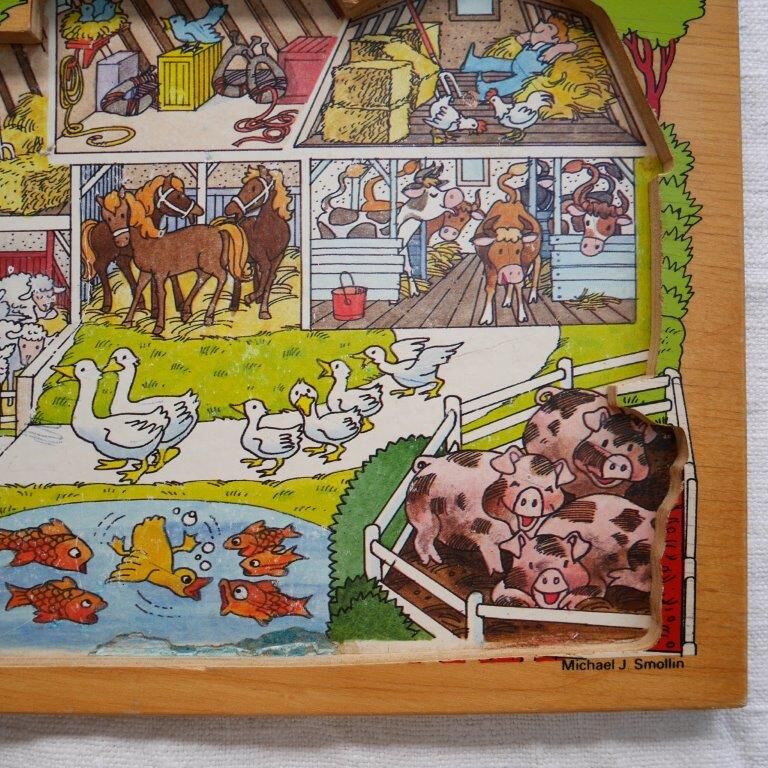 Fisher Price wooden puzzle, the farm