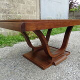 Art deco table with rosewood extensions