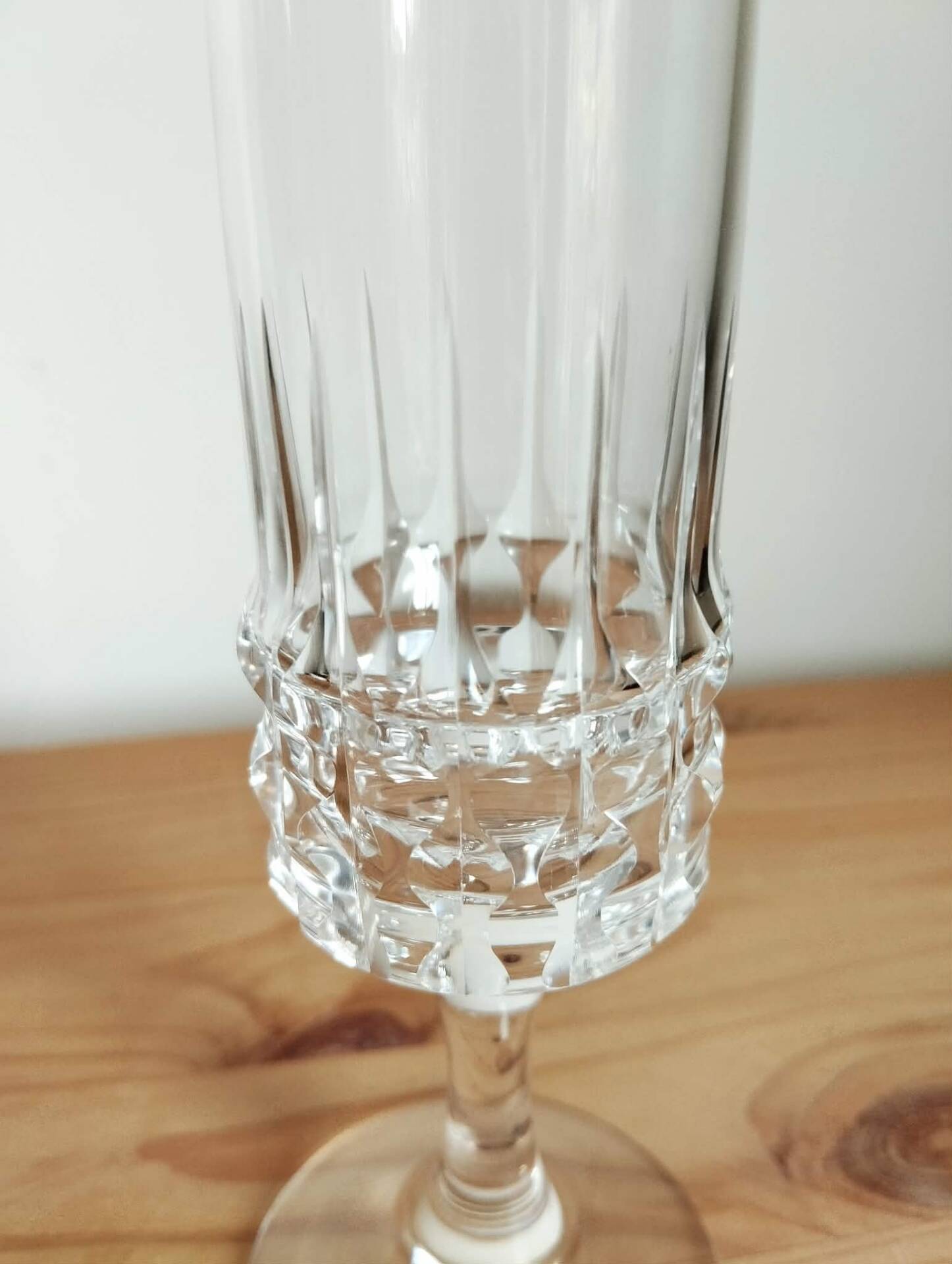 4 cut crystal champagne flutes Rosenthal Studio Linie Line