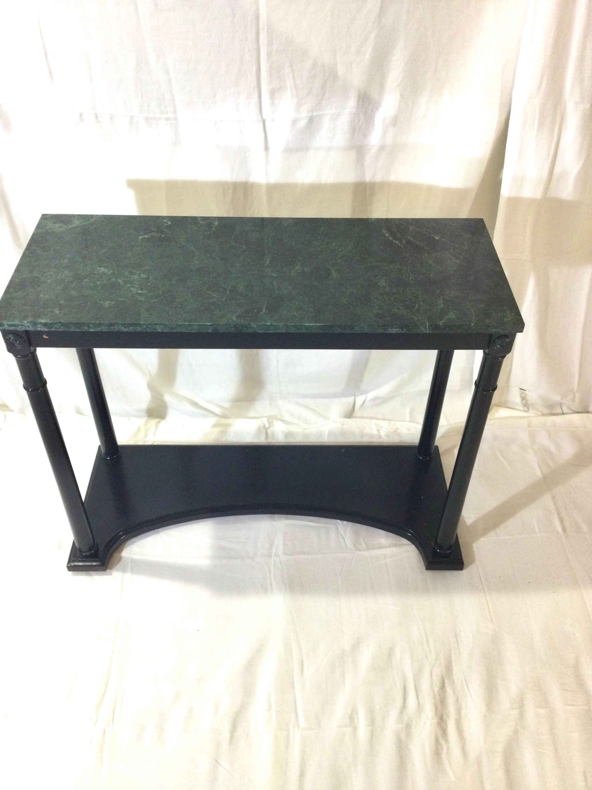 Wood and marble console