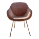 NV Gallery armchair in pink velvet and chrome metal