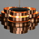 Hanging lamp by Werner Shou for Coronell Electro Denmark 1970s