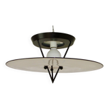 Lampe à suspension italienne en verre de Murano, années 1980