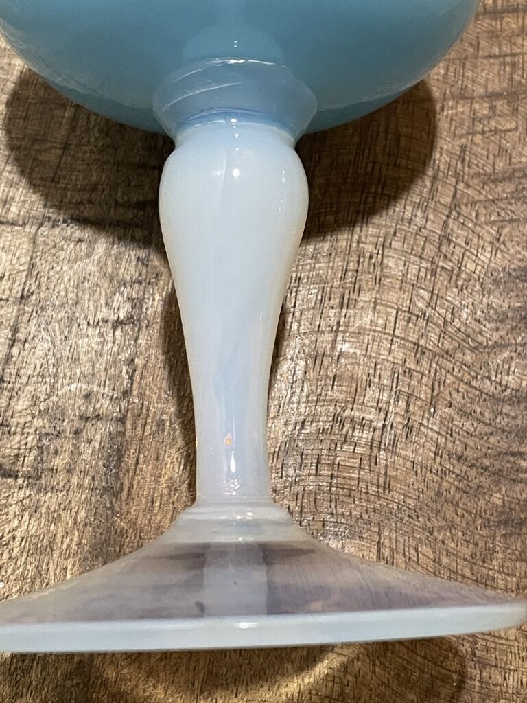Blue opaline vase