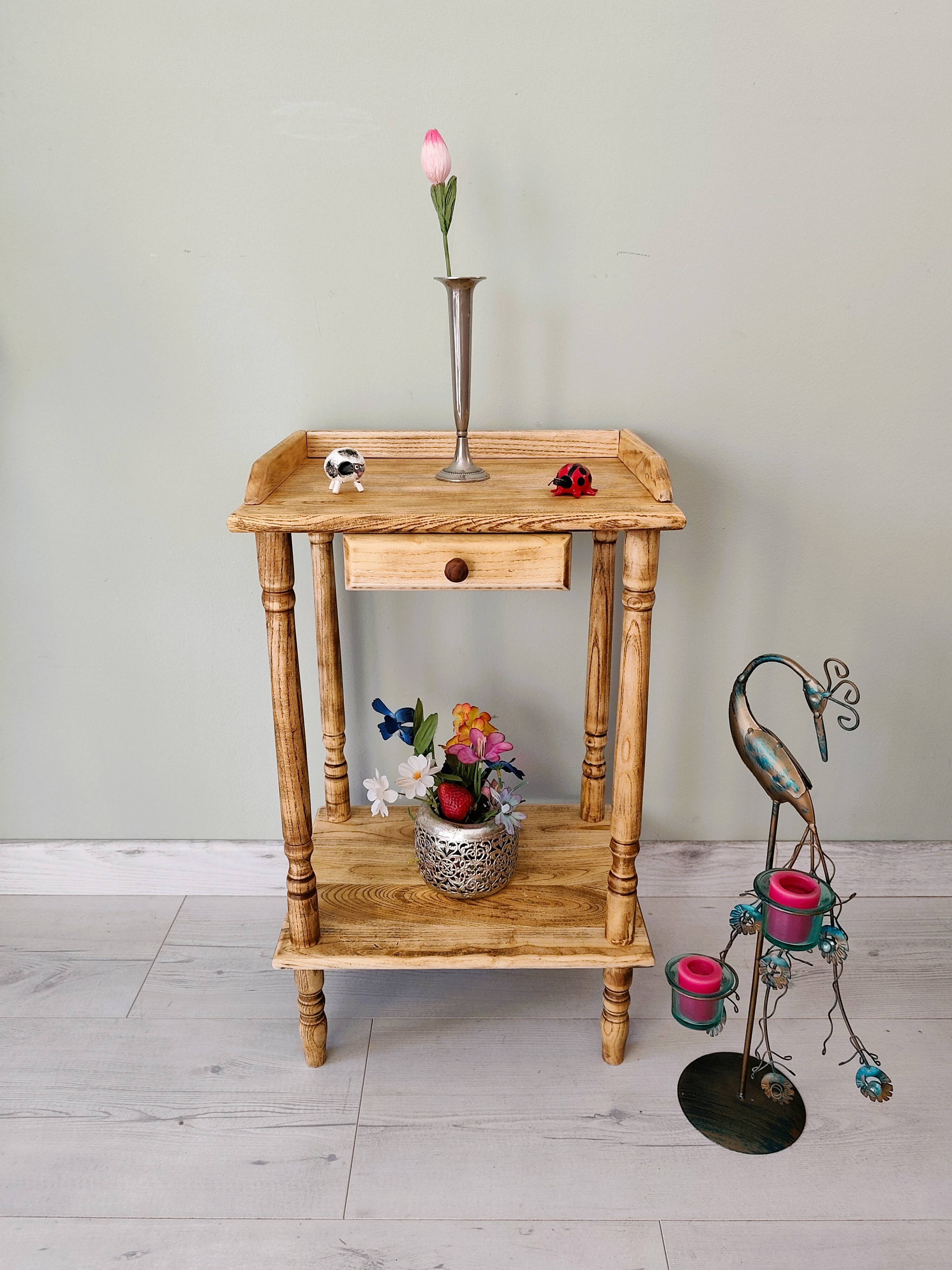 Small accent piece in solid wood