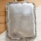 Vintage silver-plated service tray – Rococo handles