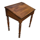 19th century Louis Philippe walnut drop-leaf desk