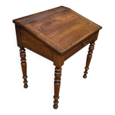 19th century Louis Philippe walnut drop-leaf desk