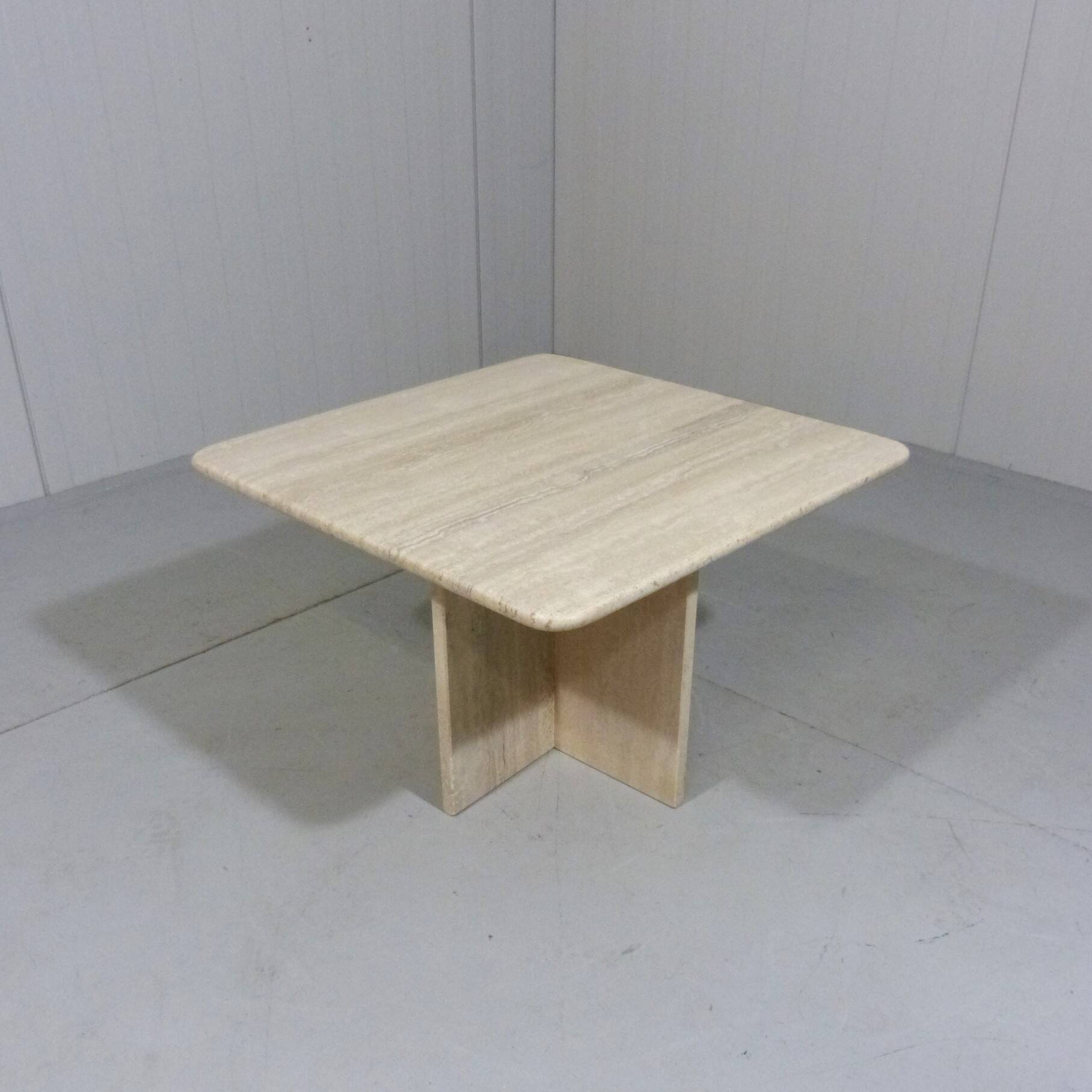 Travertine coffee table side table 1970’s