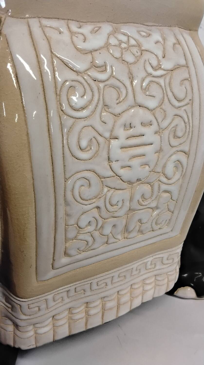 Vintage ceramic elephant plant pot