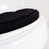 white lacquered "Egg" Lounge Chair