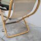 Vintage bamboo deck chair armchair 1950s Italy