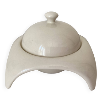 Ceramic butter dish, vintage 80s