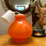 Opaline orange pendant light, 1970s