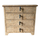Mini commode pierre tesselee