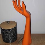 Orange jewelry holder / jewelry hand