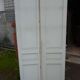 Pair of closet door old green patina