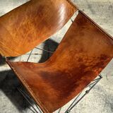 F675 "Butterfly" armchair in cognac patina by Pierre Paulin for Artifort 60