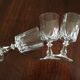 Set of 10 glasses of crystal wine cut 1960