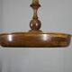 Large Wooden Art Deco Chandelier, 1930s