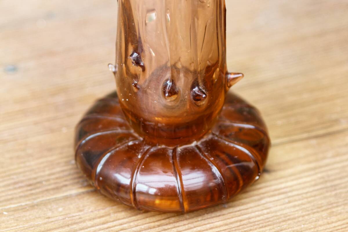 Blown glass soliflore vase