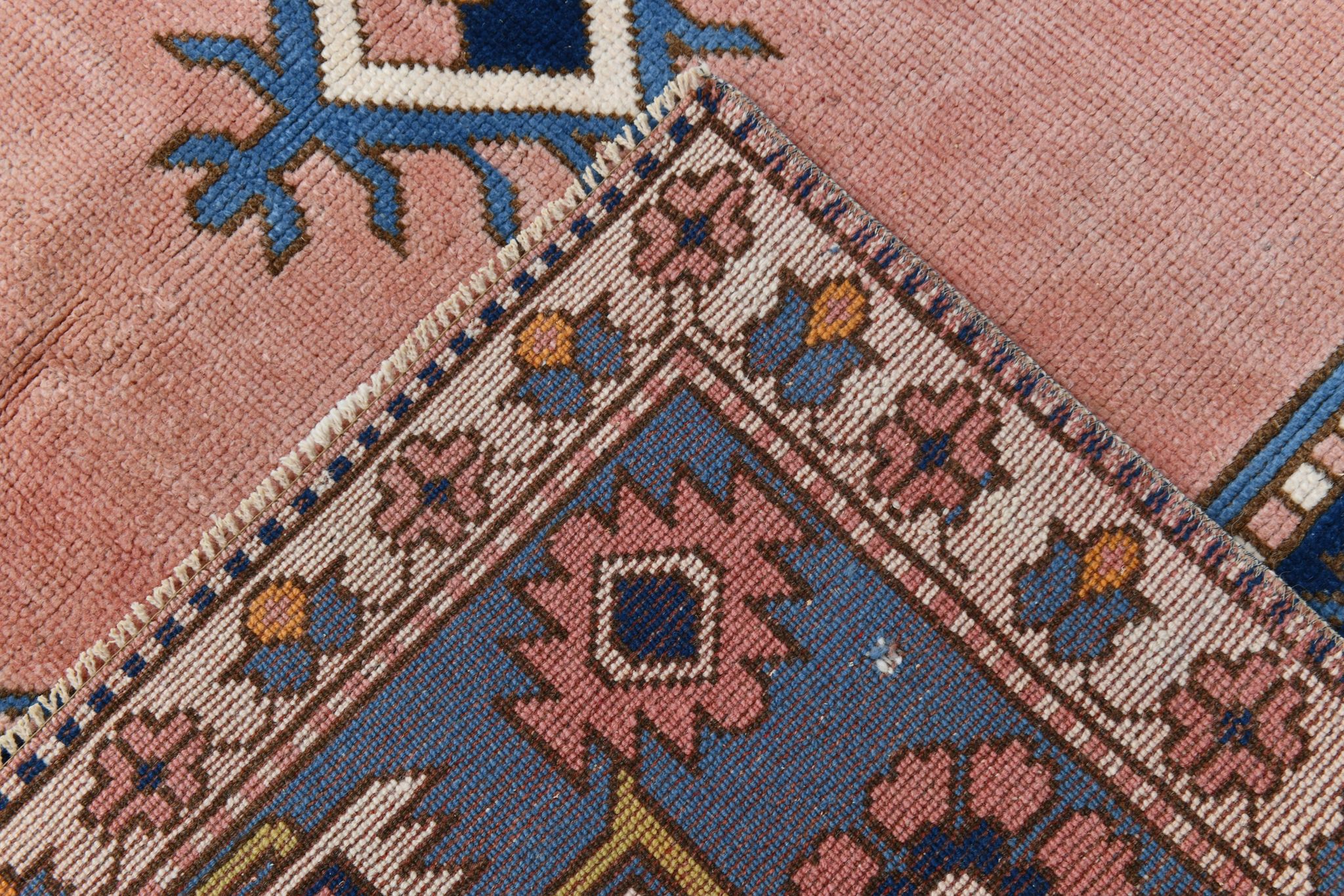 6x9 oushak vintage rug, 186x267cm