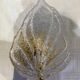 Paire d’appliques feuille verre Murano
