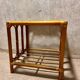 Table basse en rotin vintage
