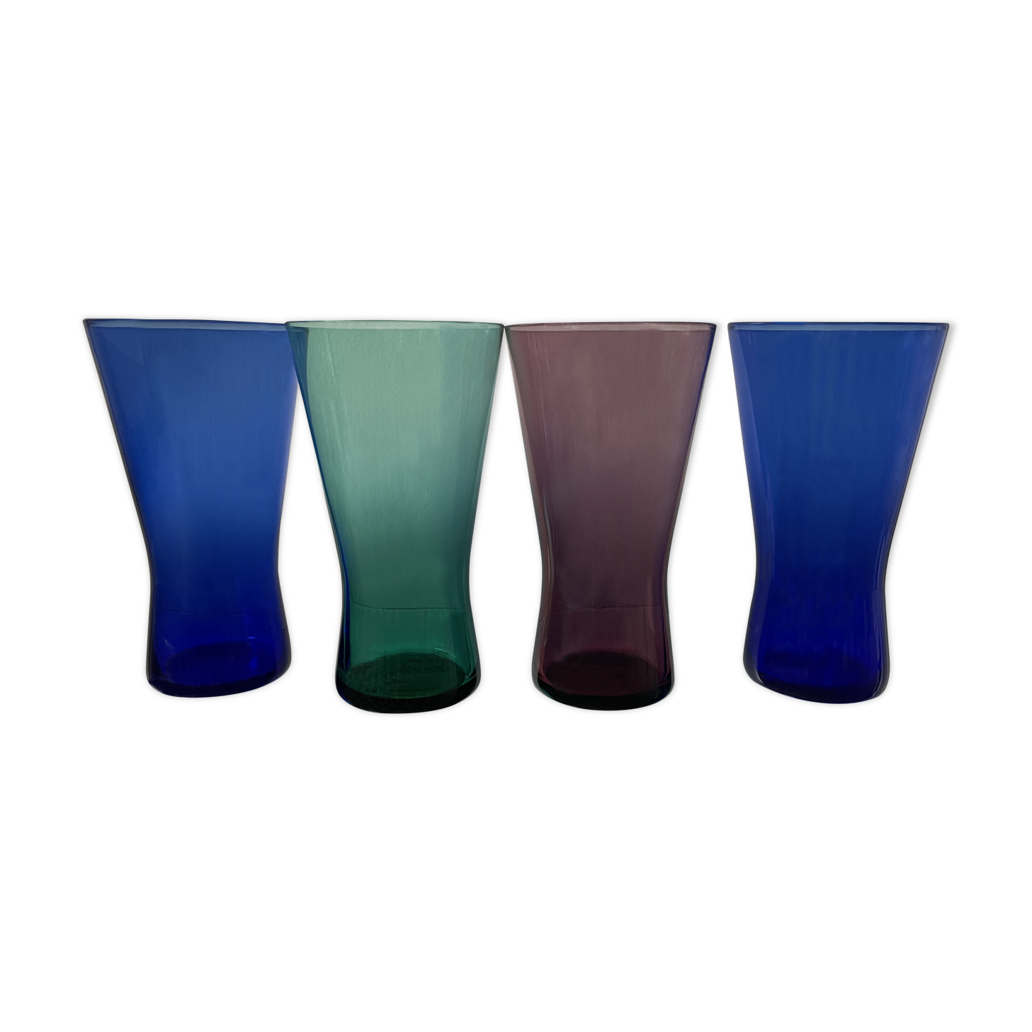 4 Danish 1950’s Glasses in different colors