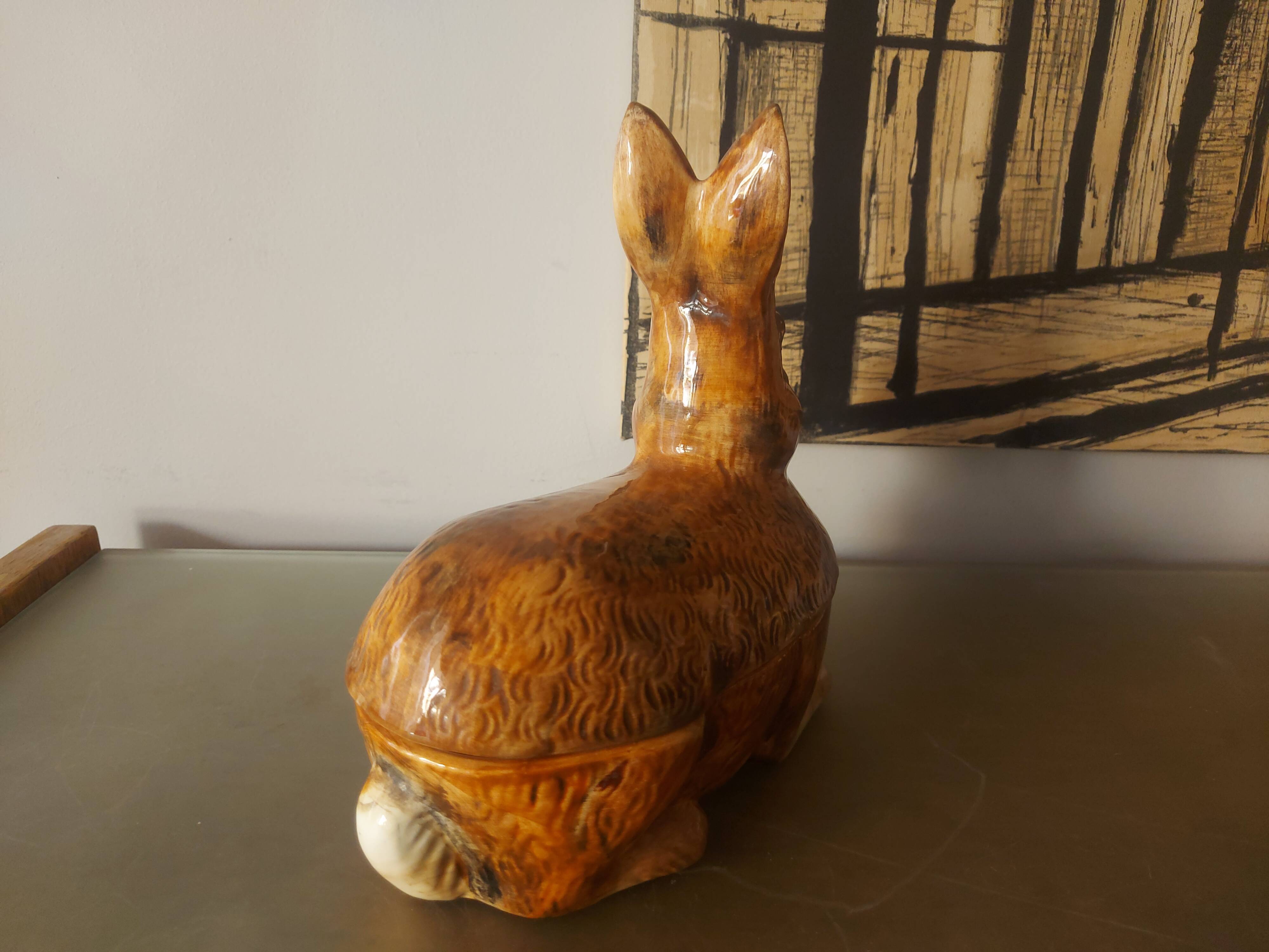 Ceramic terrine rabbit