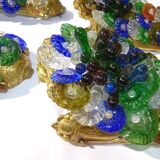 Appliques murales vintage italiennes en verre de Murano, lot de quatre