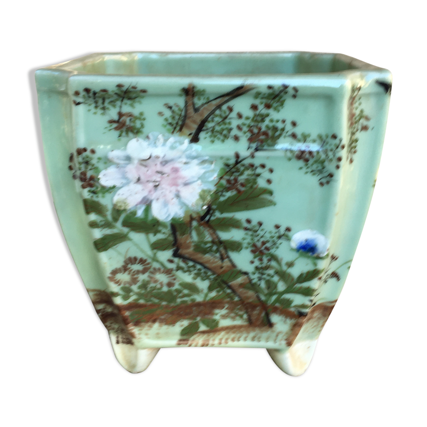Celadon Japanese pot cover