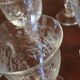 suite of 8 glasses engraved as aperitif