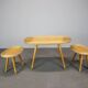 Ensemble de sièges en rotin de style mid-century par uluv, tchécoslovaquie, années 1960.