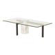 Table basse en marbre de Carrare par Hank Kwint pour Metaform, Italie, années 1980.